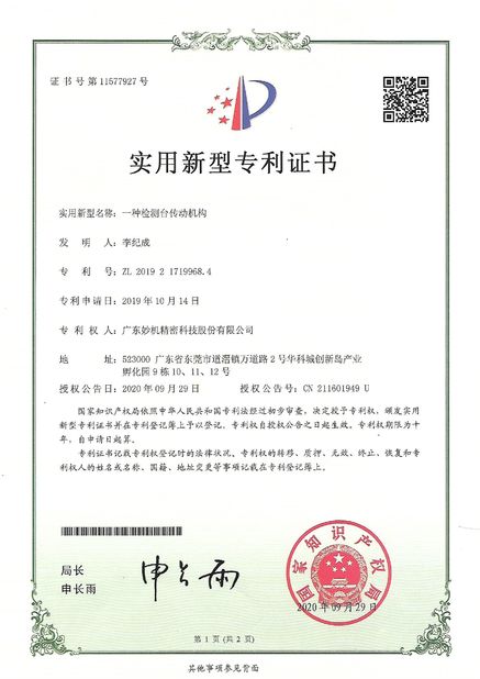 China Leader Precision Instrument Co., Ltd zertifizierungen